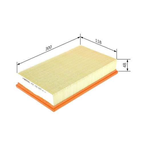 Genuine Bosch Car Air Filter S3523 Fits Mercedes-Benz E E240 - 2.4 - 97-00 14574 Bosch  - Town Parts