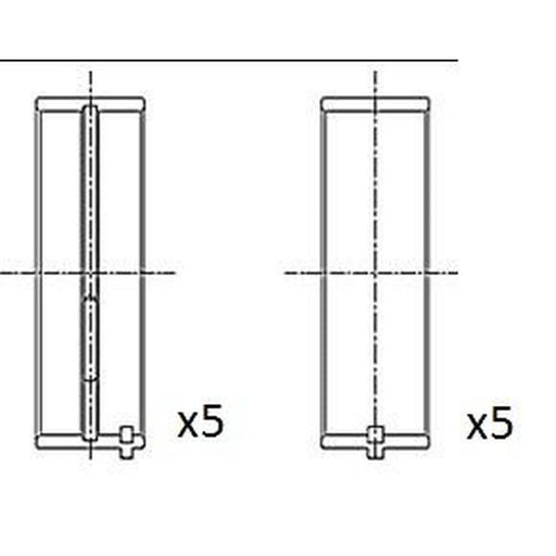 FAI Main Bearing Set 52mm BM1007-050