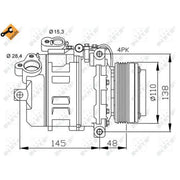 NRF Air Conditioning Compressor 32465