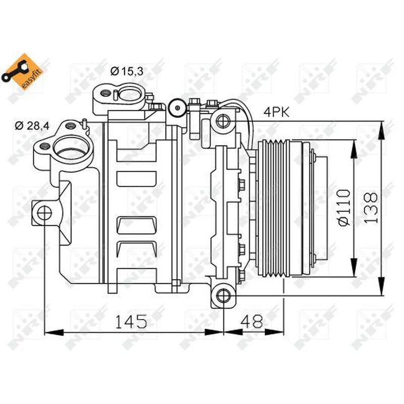 NRF Air Conditioning Compressor 32465