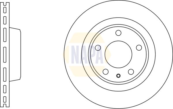 NAPA Front Brake Vented Discs & Pads fits AUDI