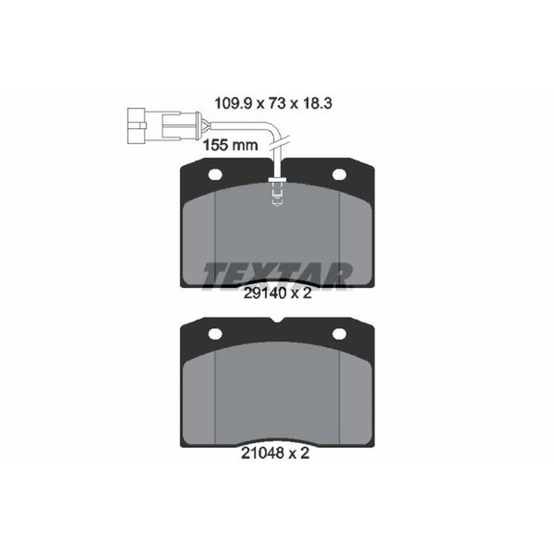 Textar Front Brake Pad Set 2914001