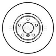 Borg & Beck 2 x Vented Front Brake Discs BBD5823S