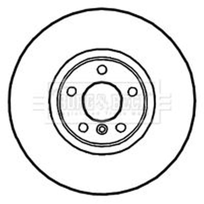 Borg & Beck 2 x Vented Front Brake Discs BBD5823S