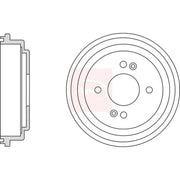 Apec Brake Drum Assembly Rear DRM9948