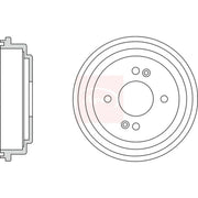 Apec Brake Drum Assembly Rear DRM9948