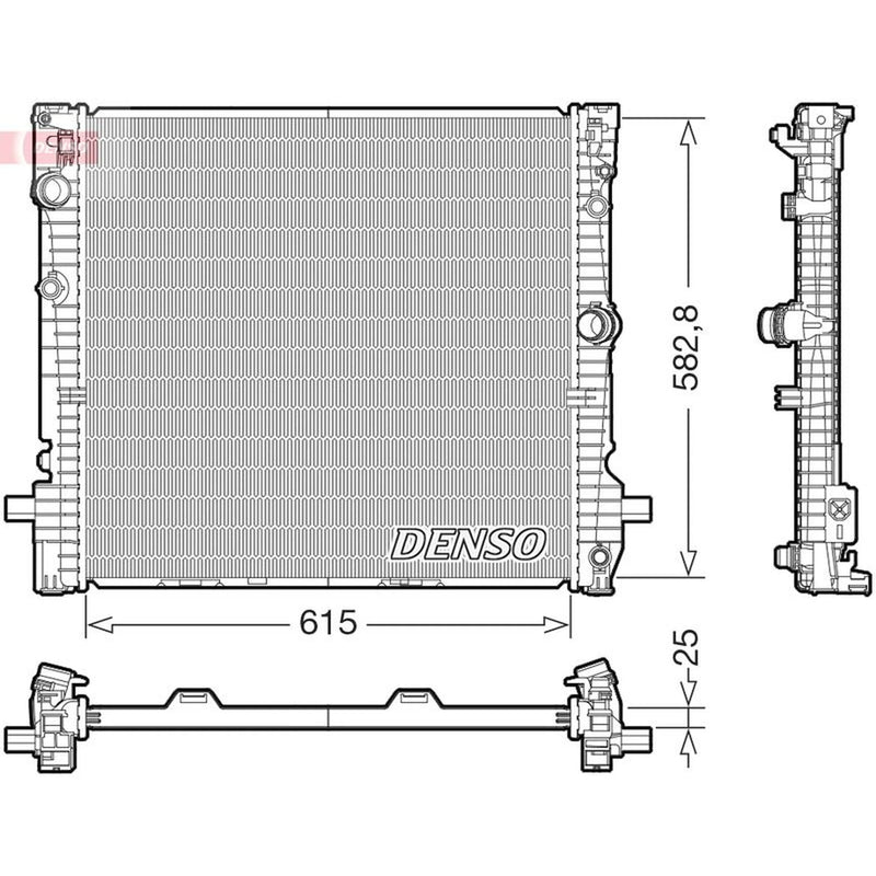 Denso Engine Radiator DRM05124