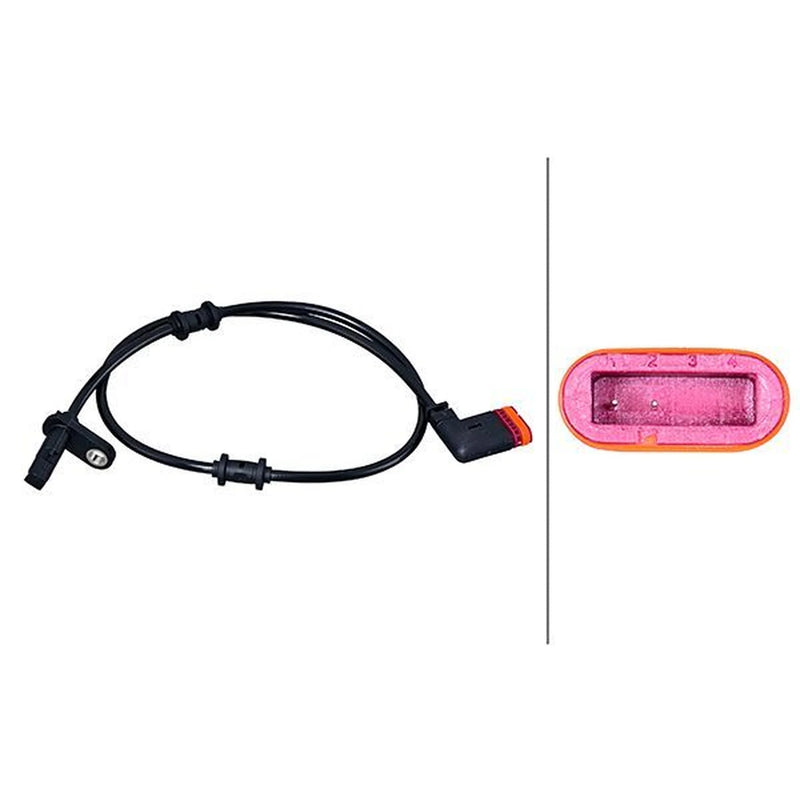 Hella ABS Wheel Speed Sensor Rear 6PU 358 218-091