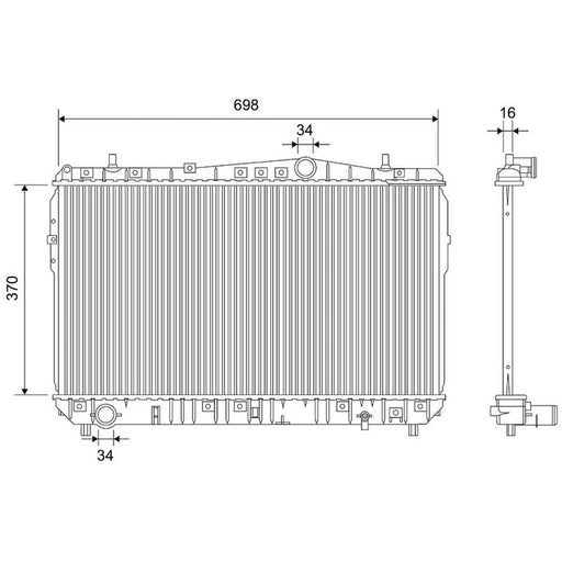 Valeo Engine Radiator 701927