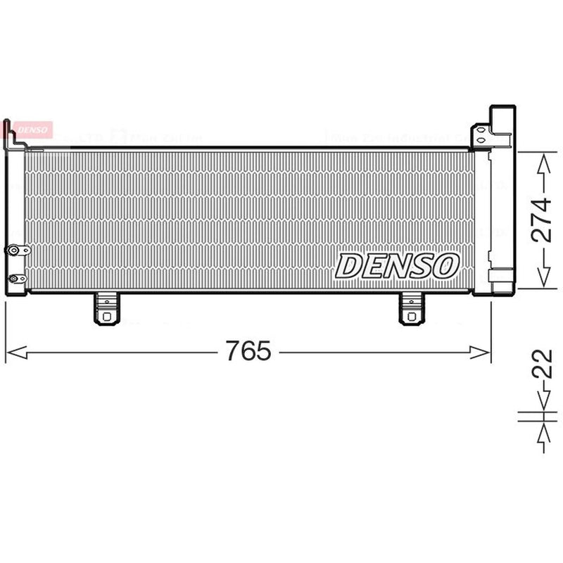 Denso Air Conditioning Condenser DCN50129