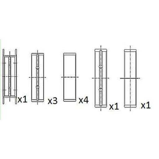 FAI Main Bearing Set 69.5mm BM1020-STD