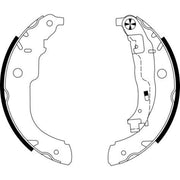 Textar Brake Shoe Set Axle Kit 91067200