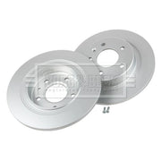 Borg & Beck 2 x Solid Rear Brake Discs BBD5501