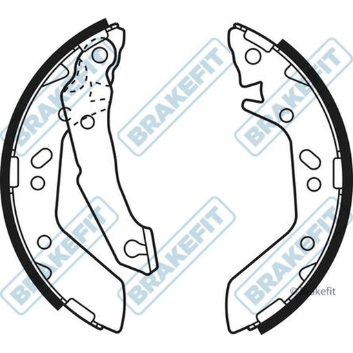 Apec Brake Shoe Set Axle Kit BSH1109