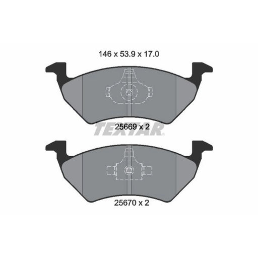 Textar Brake Pad Set 2566901