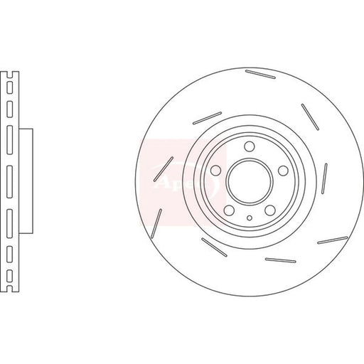 Apec 2 x / Front Brake Discs DSK3304