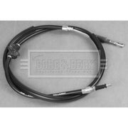 Borg & Beck Handbrake Cable Left Rear BKB2466