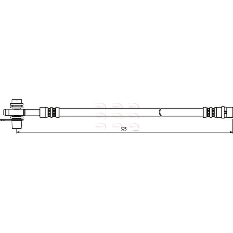 Apec Brake Hydraulic Hose Line Rear HOS3611