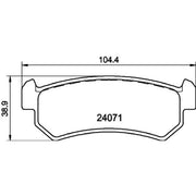 DON Rear Brake Pad Set PCP1149