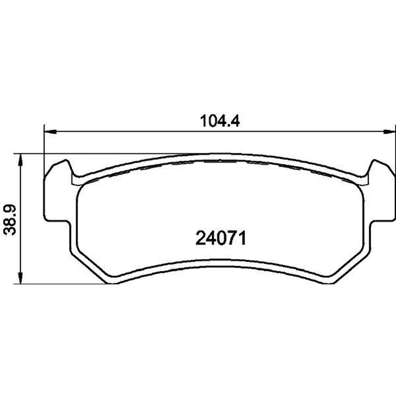 DON Rear Brake Pad Set PCP1149