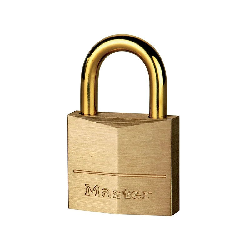 Master Lock Solid Brass 35mm Padlock with Brass Plated Shackle - 635EURD