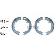 Textar Parking Brake Shoe Set 91062900