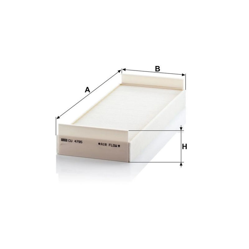 MANN-FILTER Cabin Air Filter (Pollen Filter) Bow cupboard CU 4795