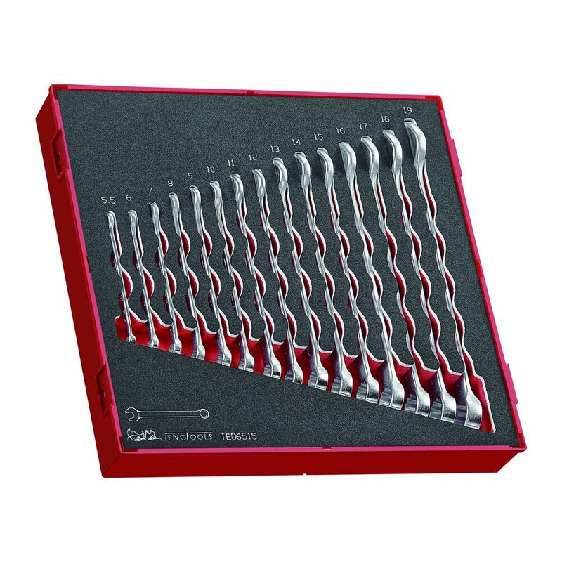 Teng Tools Combination Spanner Set FOAM2 15 Pieces