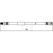 Apec Brake Hydraulic Hose Line Rear HOS4034
