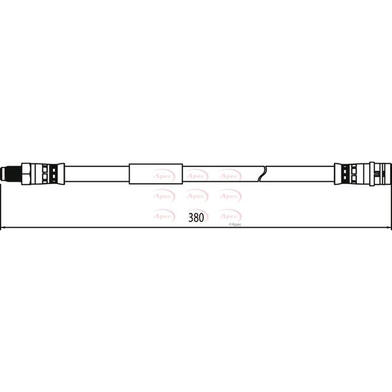 Apec Brake Hydraulic Hose Line Rear HOS4034