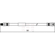 Apec Brake Hydraulic Hose Line Rear HOS4034