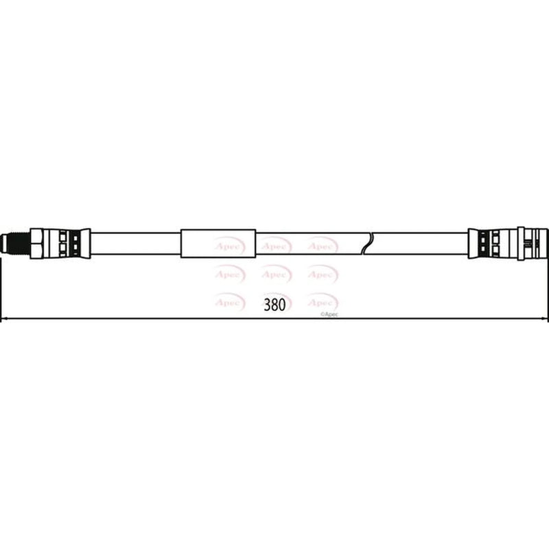 Apec Brake Hydraulic Hose Line Rear HOS4034