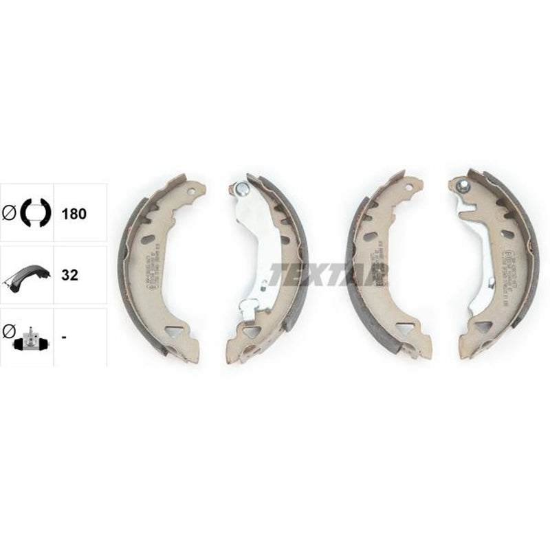 Textar Brake Shoe Set Axle Kit 91049100