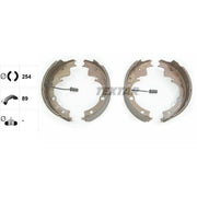 Textar Brake Shoe Set Axle Kit 91051800