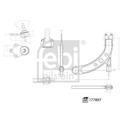 Febi Control/Trailing Arm Front Left 177897