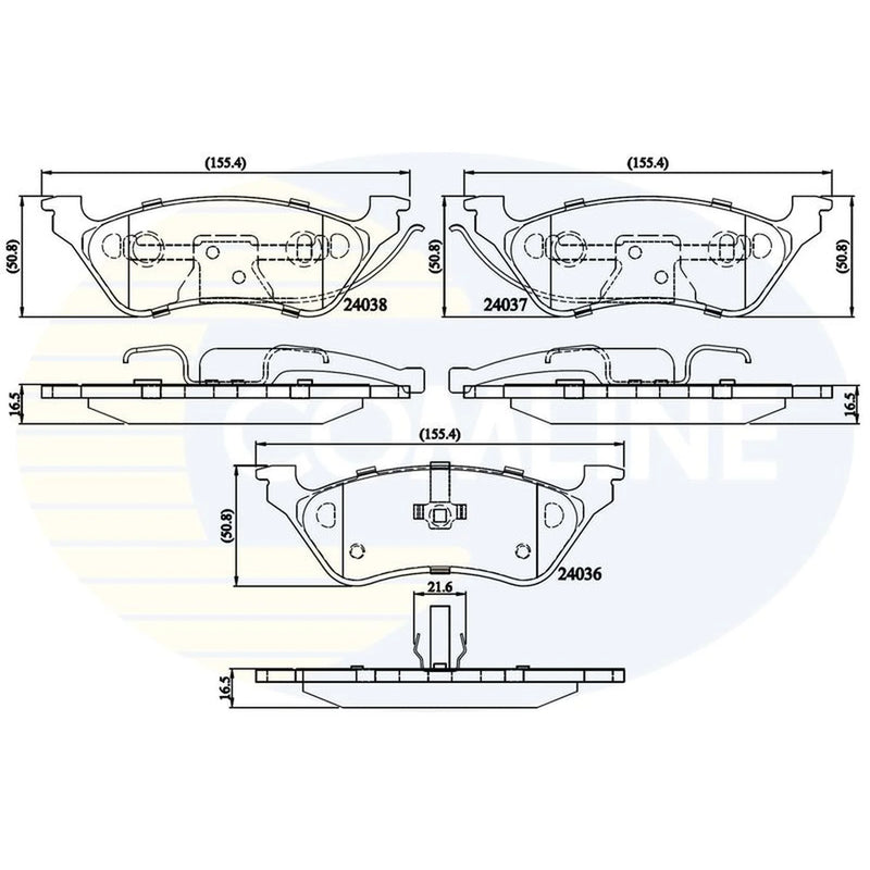 Comline Rear Brake Pad Set CBP01164