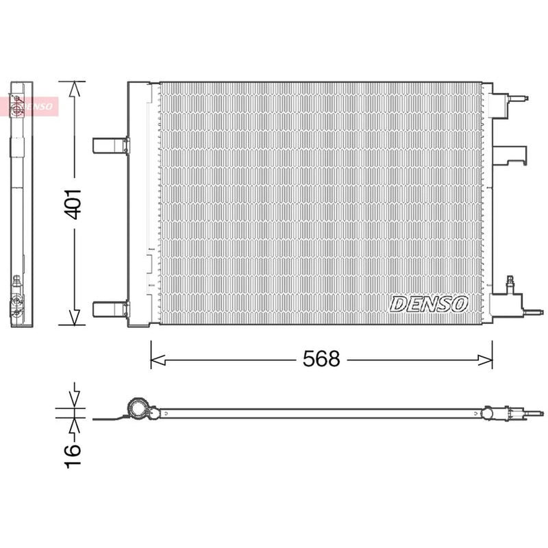 Denso Air Conditioning Condenser DCN20014