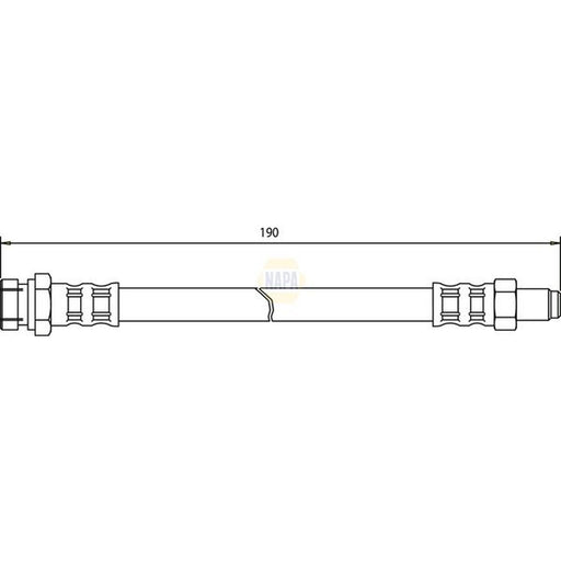NAPA Brake Hydraulic Hose Line Front NBH1271
