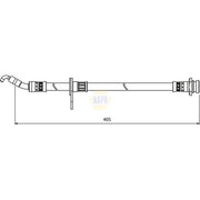 NAPA Brake Hydraulic Hose Line Front NBH1200
