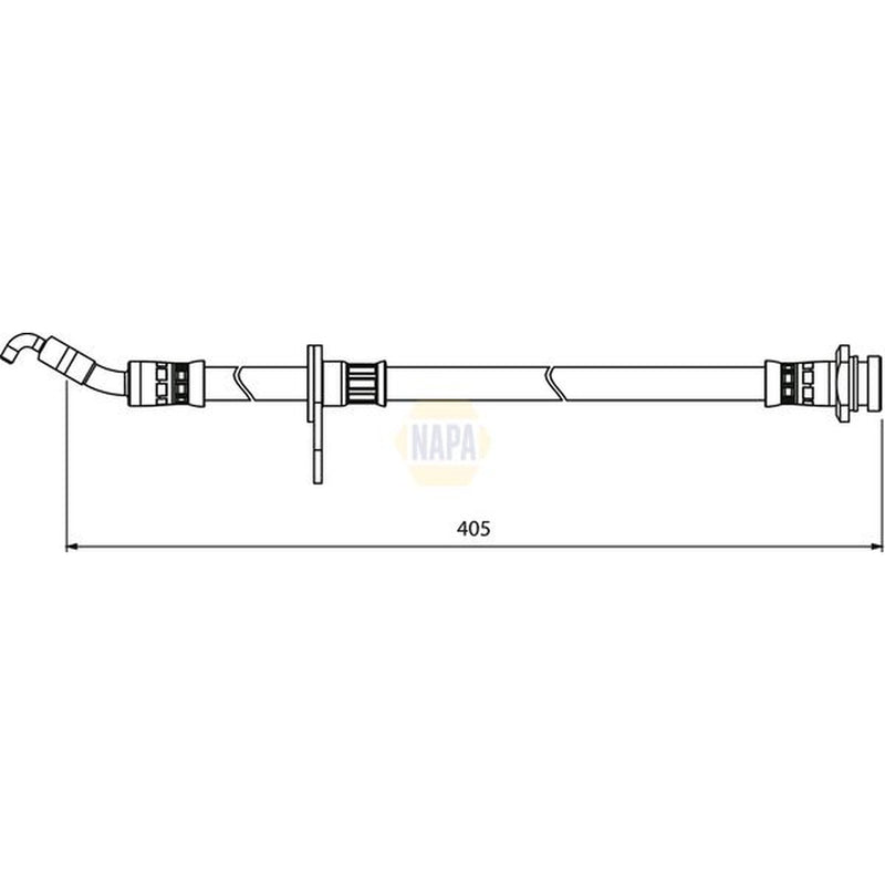 NAPA Brake Hydraulic Hose Line Front NBH1200