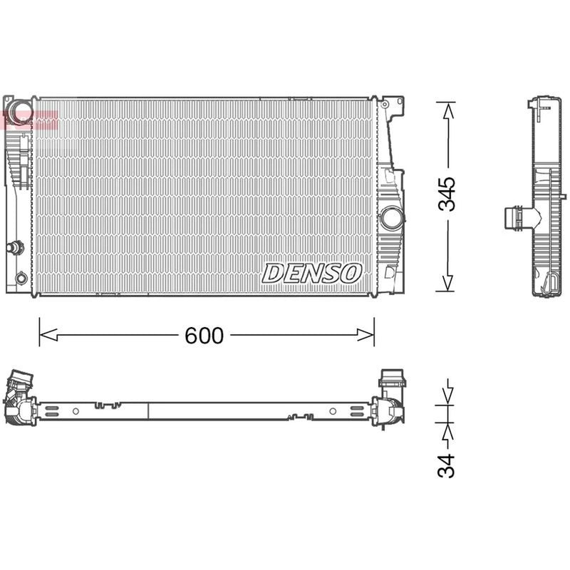 Denso Engine Radiator DRM05005