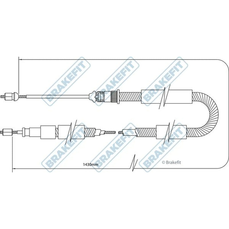 Apec Handbrake Cable Right Rear BBC3327