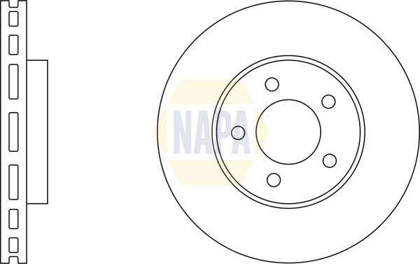 NAPA Front Brake Vented Discs & Pads fits NISSAN