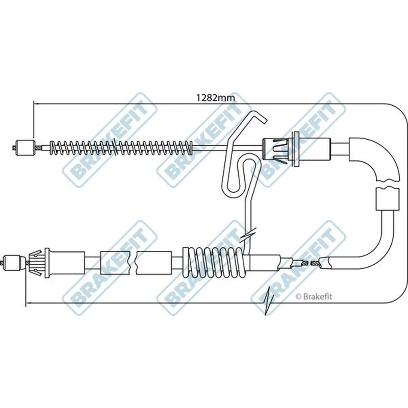 Apec Handbrake Cable Right Rear BBC3180