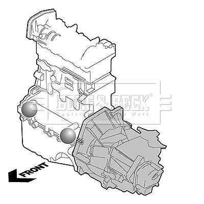 BORG & BECK BEM4204 Engine Mounting Front Both Sides Fits Mercedes-Benz A-Class Borg & Beck - Town Parts