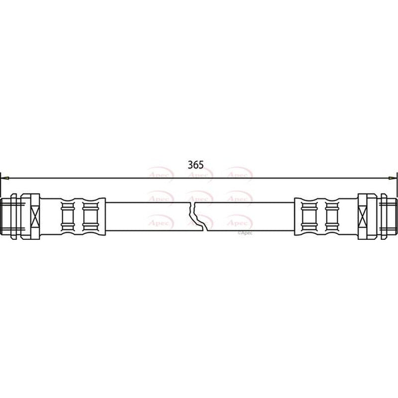 Apec Brake Hydraulic Hose Line Rear HOS3211