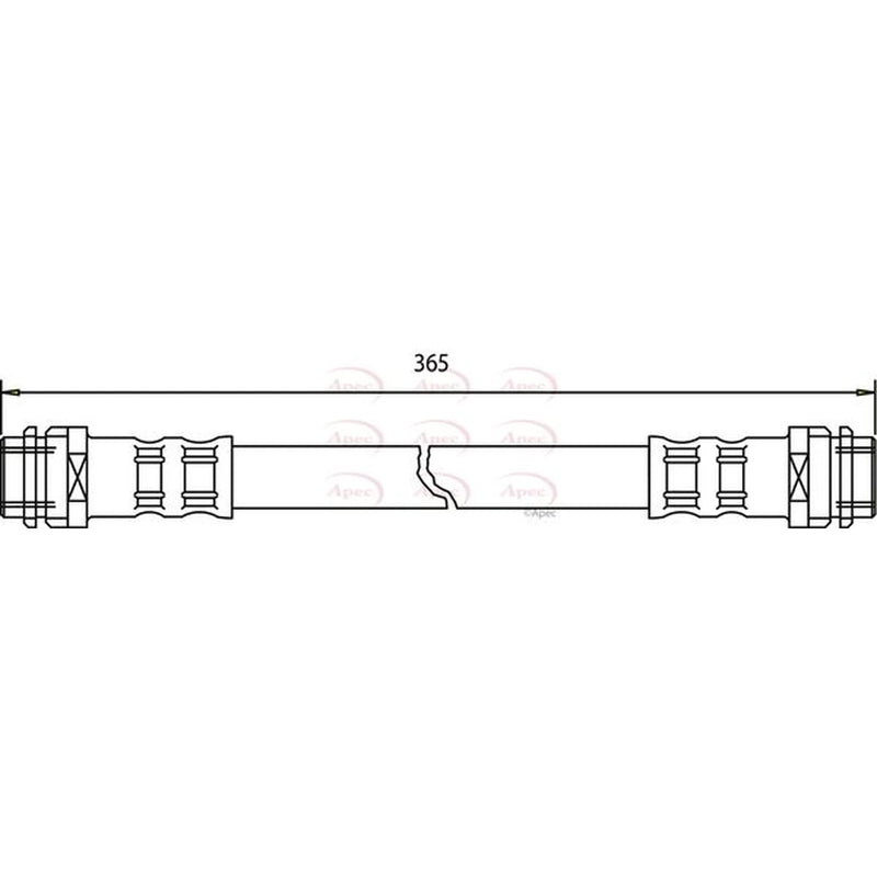 Apec Brake Hydraulic Hose Line Rear HOS3211