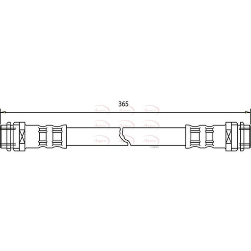 Apec Brake Hydraulic Hose Line Rear HOS3211