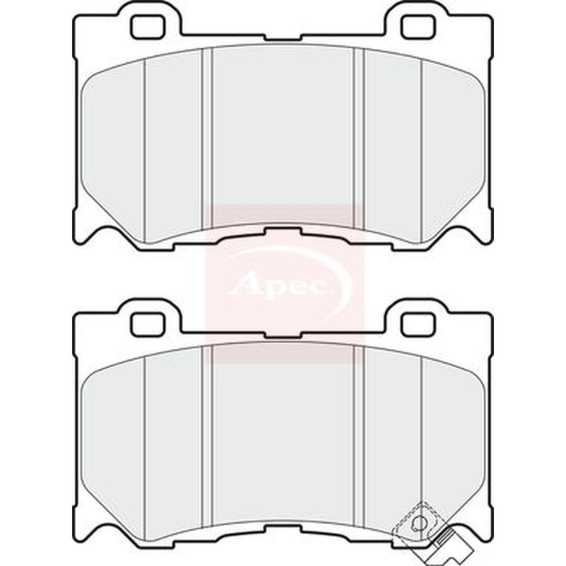 Apec Front Brake Pad Set PAD1709