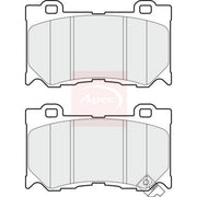 Apec Front Brake Pad Set PAD1709